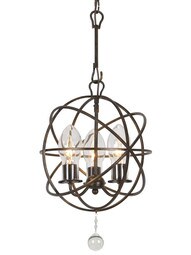 Solaris 28 1/2" 3-Light Exterior Chandelier